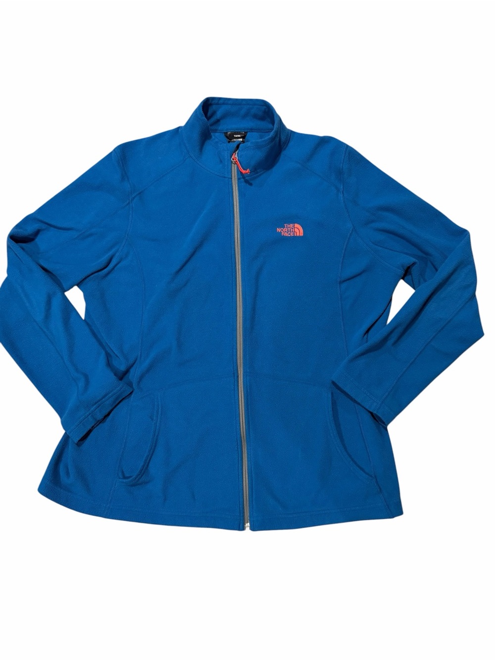 The North Face Women's Blue Full-Zip Fleece Jacket - Size XXL